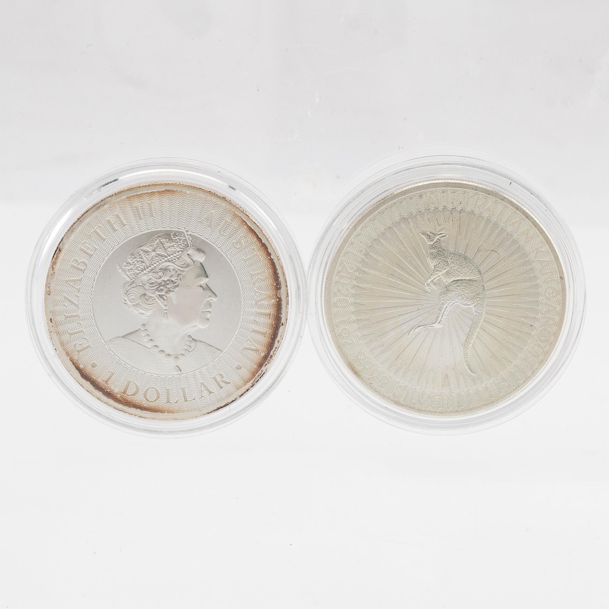 15 st 1oz mynt 999 silver.