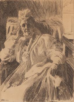 Anders Zorn, "Änkedrottning Sophia".