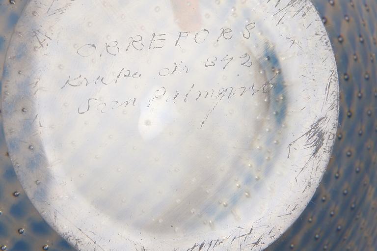 SKÅL, glas, Kraka, Sven Palmqvist Orrefors.