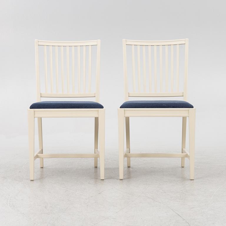 Svante Skogh, a 'Vindö' dining table and four chairs, Balders snickeri, Vaggeryd, second half of the 20th century.