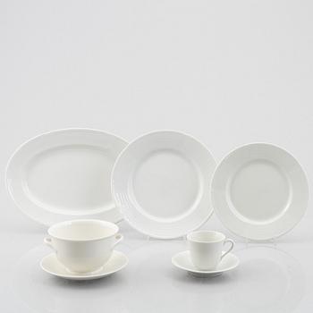 Louise Adelborg, a 26-piece porcelain dinner service, model "Swedish Grace"/"Magnolia", Sweden, mostly 1970's/80's.