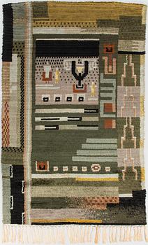 A Finnish long pile rug. Circa 215x135 cm.