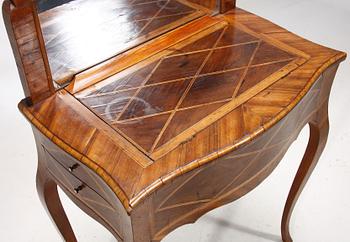 TOILETTEBORD, av Johan Jacob Eisenbletter (ebenist i Stockholm ca 1760-1813).