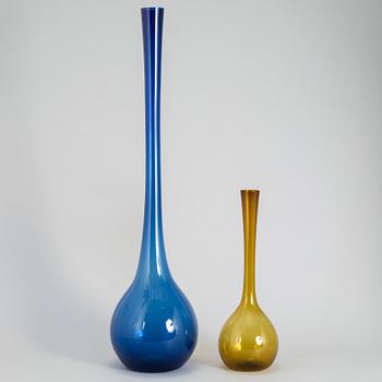 ARTHUR PERCY, two glass vases.