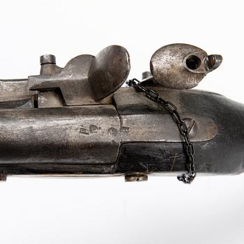 A Russian flintlock pistol, model 1809.