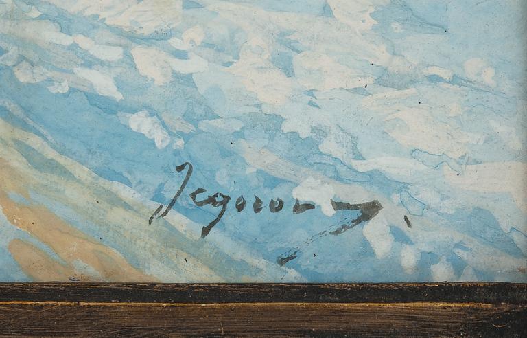ANDREI AFANASEVICH JEGOROV, gouache, sign.