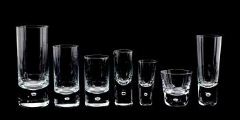 Kosta Boda · SERVISGLAS, 103 delar, "Pippi", Walter Hickman, Kosta.