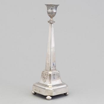 PEHR ZETHELIUS, a silver candlestick, Stockholm, 1799.