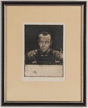 AXEL FRIDELL, Etching, signed.