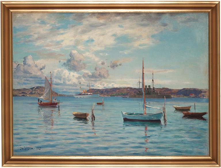 Johan Ericson, View from Marstrand, Albrektsunds canal.