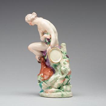 A Ludwigsburg figure of 'Ariadne', Germany, end of 18th Century.