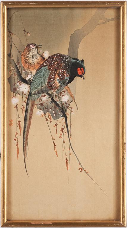 OHARA KOSON, träsnitt, 2 st.