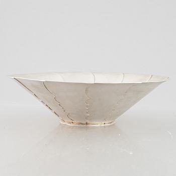 Horst H. Hild, a sterling silver bowl, Stockholm, 1978.