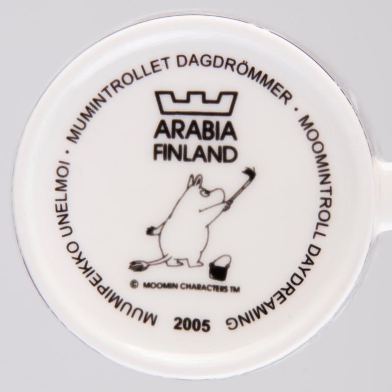 MUUMIMUKI, posliinia, "Muumipeikko unelmoi", Moomin Characters, Arabia 2005.