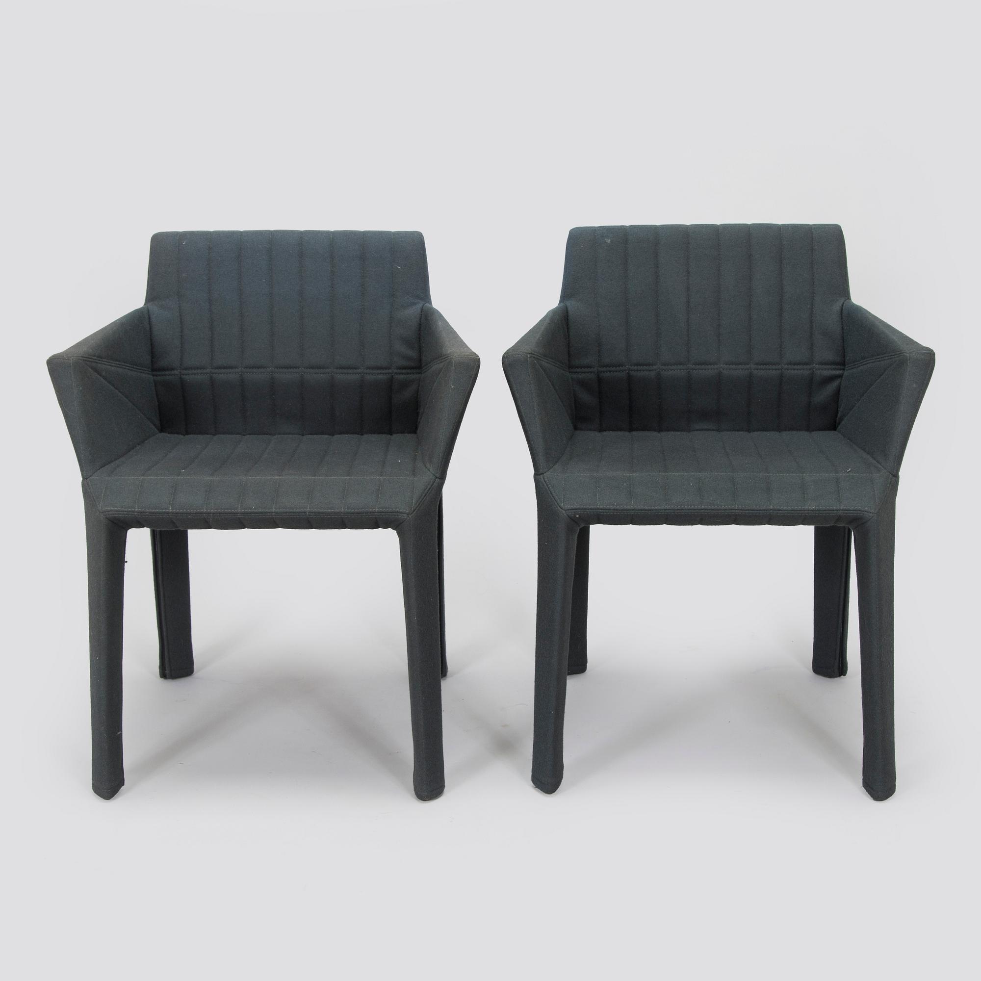 Ligne Roset, a set of 8 'Facett' dining chairs, France.