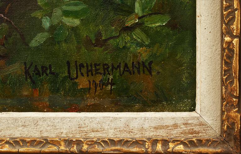 KARL UCHERMANN, olja på duk, sign samt dat 1904.