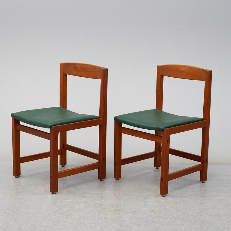 A set of six 'Corona' chairs by Lennart Bender, Illum Bolighus.