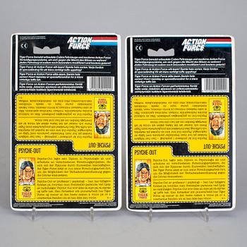 ACTION FORCE / GI JOE, 4 stycken actionfigurer i förpackning, Hasbro, 1988-89.