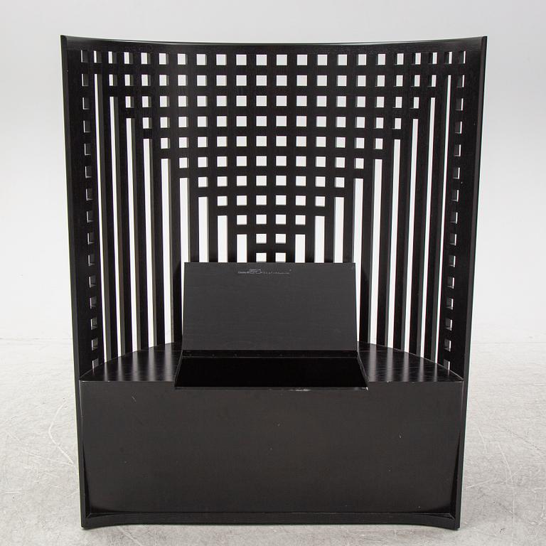 A 'Willow 1' by Charles Rennie Mackintosh for Cassina, designed 1904, produced 1973, No 3692.