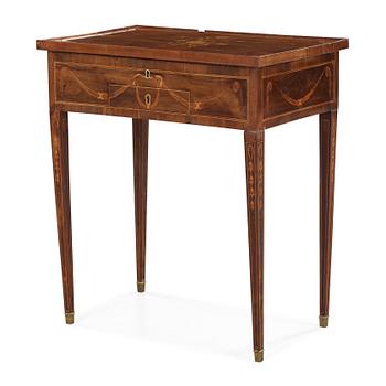 1168. A Gustavian late 18th century poudreuse by Lorentz Hallmén, master 1777.