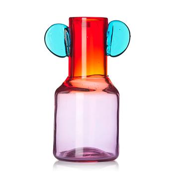 25. Oiva Toikka, a "Pompom" glass vase, Nuutajärvi, Notsjö, Finland, late 1960s.