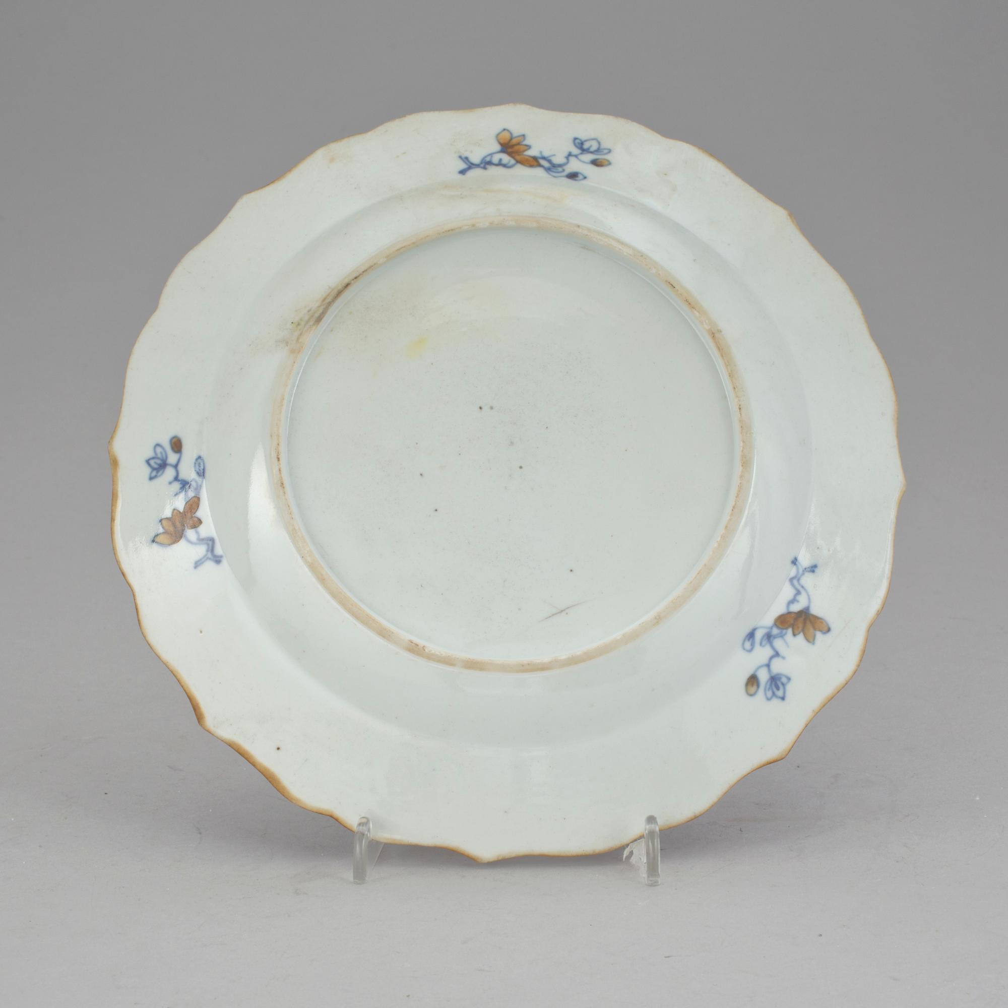 PARTI PORSLIN, 3 delar. Bl a mandarinporslin, 1700-tal.