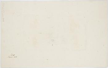 JOHAN TOBIAS SERGEL, hans krets. Osignerad. Tuschlavering, bildyta 12,5 x 23,5 cm.