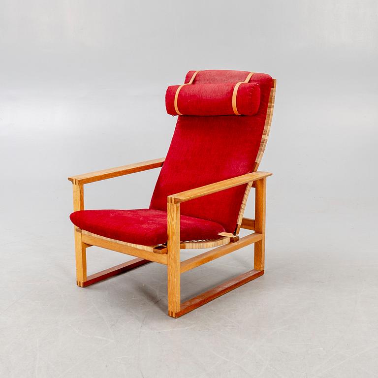 Børge Mogensen, a 'Sled' oak easy chair, Frederica Stolefabrik, Denmark.