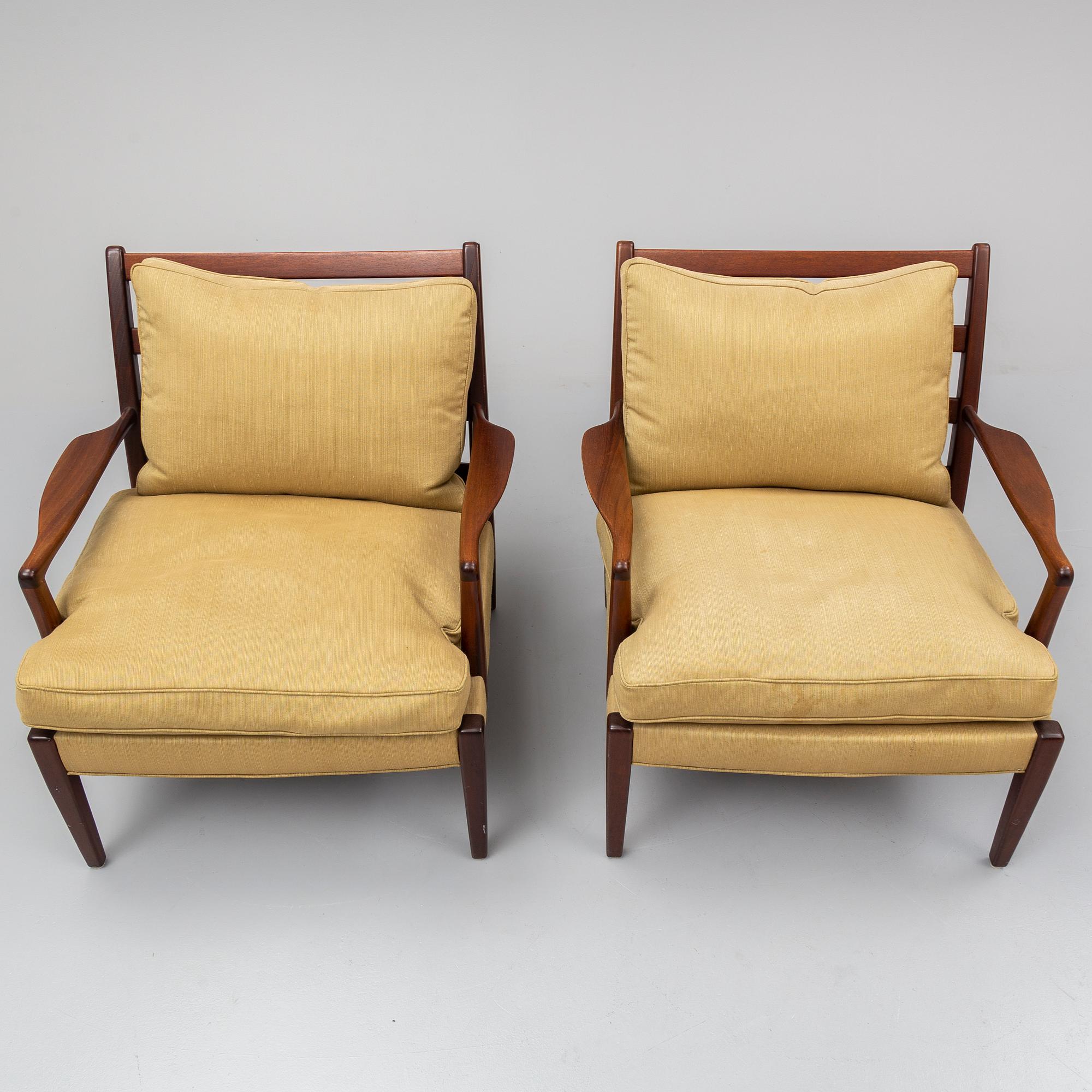 ARNE NORELL, a pair of easy chairs.