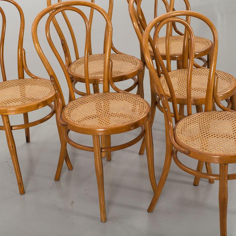 A SET OF 6 J & J KOHN CHAIRS, Austria first half of 20th century.