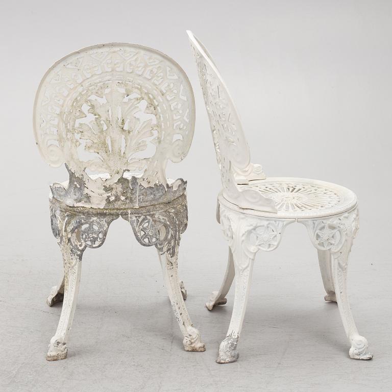 Garden chairs, 4 pcs, second half of the 20th century.