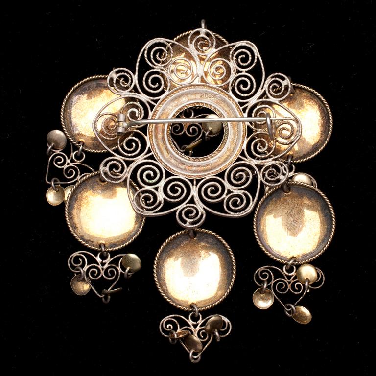 SÖLJA, silver, Lappland Norge, 1900-tal. Vikt 20,6 g.