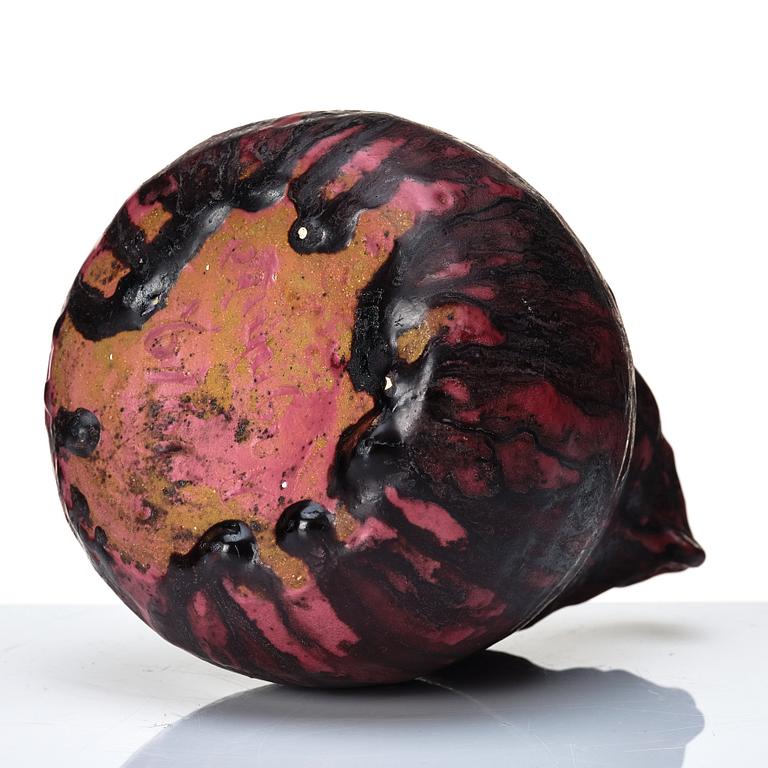 Ragnhild Godenius, a stoneware vase, her own workshop, Stockholm, Sweden 1919.