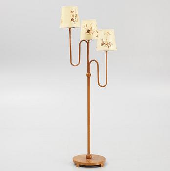 A Swedish Modern floor lamp, 1940's.