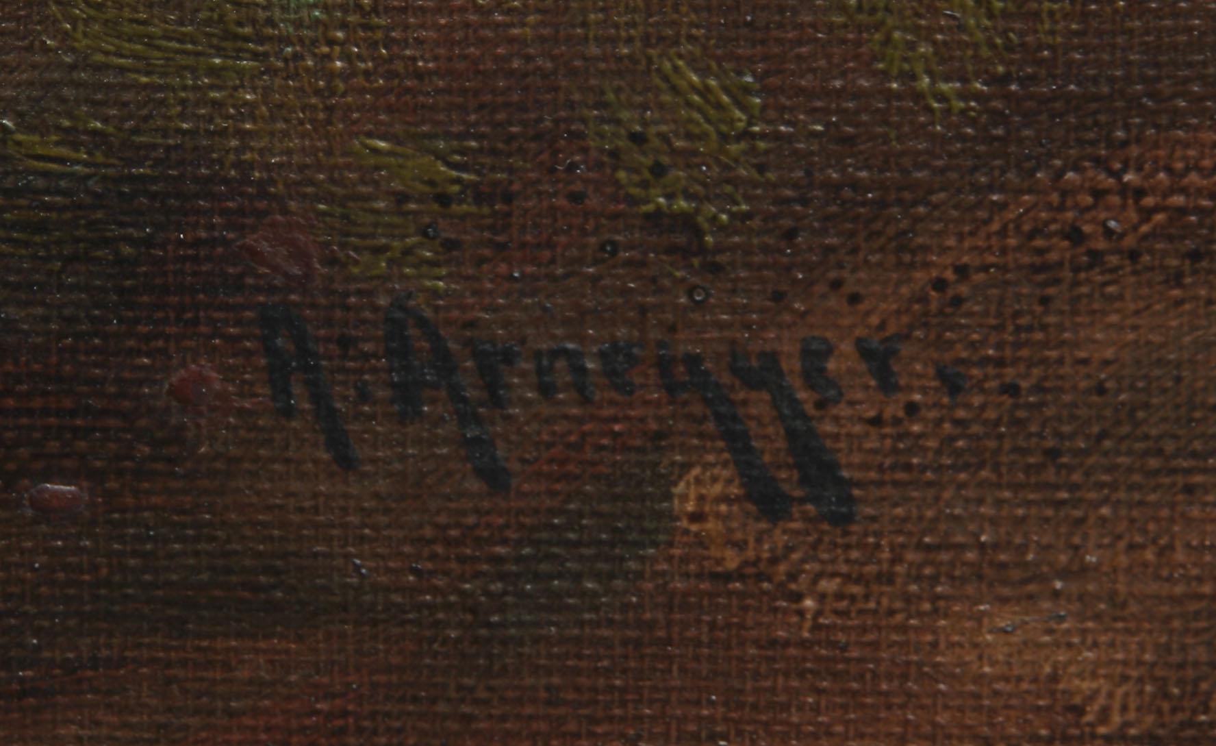 ALOIS ARNEGGER, olja på duk, sign.