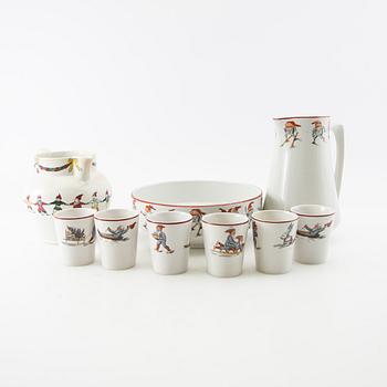 Service pieces 9 pcs Gefle/Gustavsberg early 20th century.