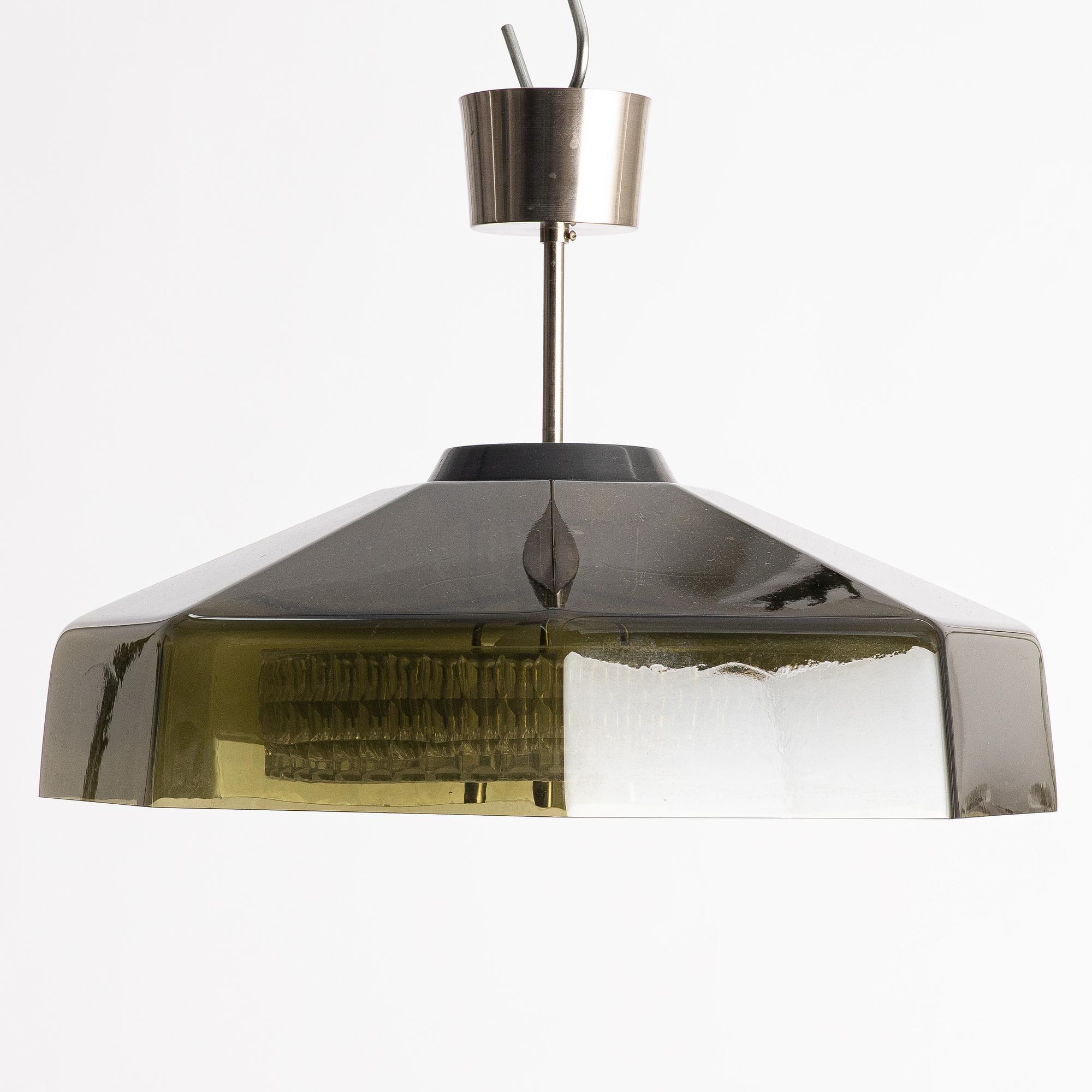 Carl Fagerlund, Taklampa, Orrefors.