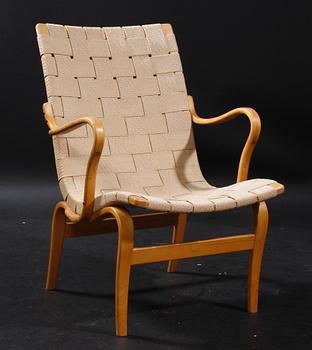 KARMSTOL, "Eva", Bruno Mathsson, Firma Karl Mathsson Värnamo. Brännmärkt.