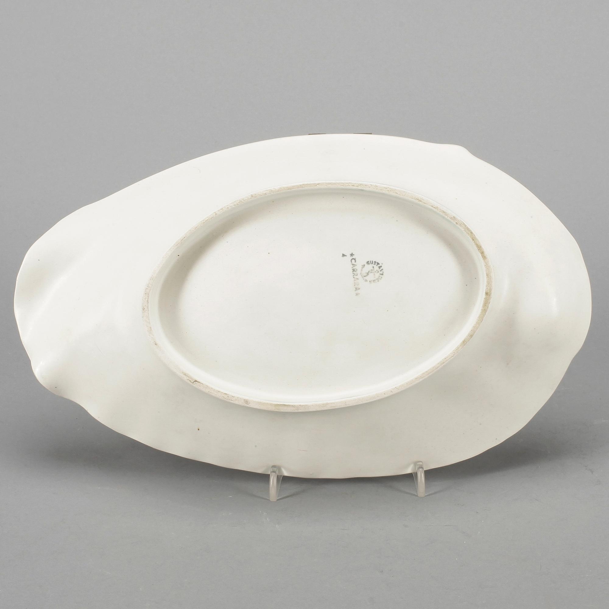 SKÅLFAT, stengods, "Carrara" Wilhelm Kåge, Gustavsberg, omkring 1900-talets mitt.