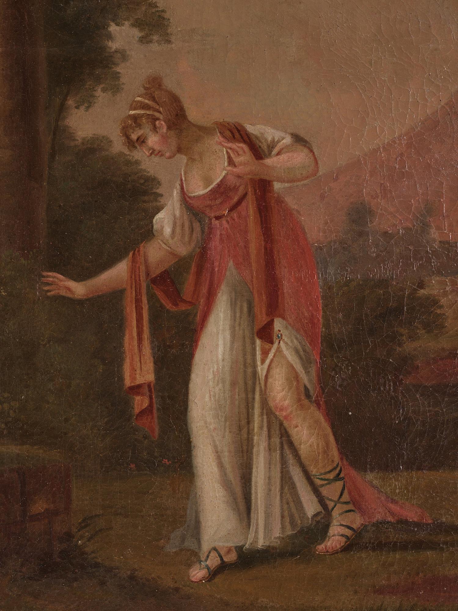 Nicolas Lancret, hans art, Väggfält med spegel och figurscen.