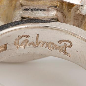 A sterling silver ring by Rolf Karlsson.