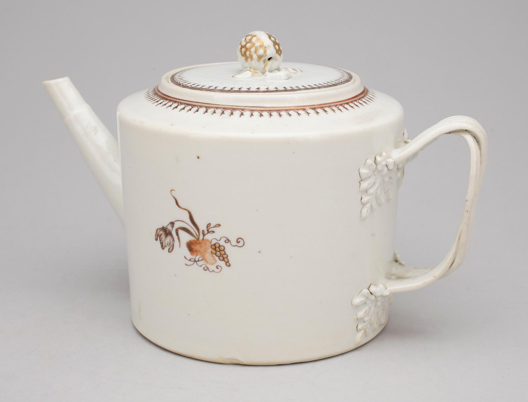 TEKANNA, porslin, Kina, Jiaqing, (1796-1820).