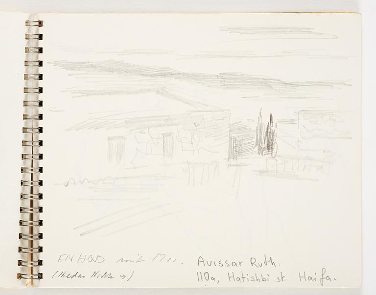 Lotte Laserstein, 4 skissböcker med blyertsteckningar.