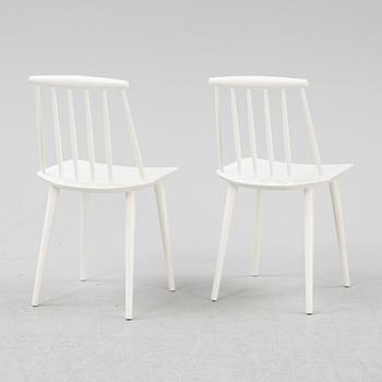 Folke Pålsson, a set of six model 'J77' chairs, Hay, Denmark.