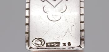 ARMRING, sterling, Oscar Gundlach-Pederson George Jensen, Danmark, 1940/50-tal. Tot vikt ca 42g.