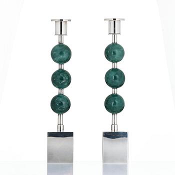 Sigurd Persson, Candlesticks, a pair, “Tre Kulor”, Sigurd Persson Design.