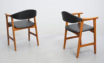 KARMSTOLAR, ett par, 1950-/60-tal.
