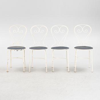 Trädgårdsstolar, 4 st, 1900-talets senare del.