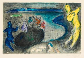 221. Marc Chagall, "Le songe du capitaine Bryaxis", ur: "Daphnis et Chloé".