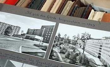 SAMLING FOTOGRAFIER samt VYKORT, ca 1500 st, mestadels Sverige, 1910-1960-tal.